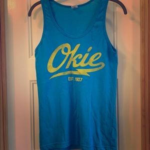 Okie light blue tank size small
